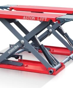 Aston® Mid-Rise Scissor Lift 8000lb 47" Electric Lock Release 220V ASL-MR8047